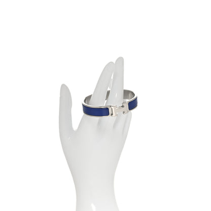 Hermes Narrow Enamel Clic Clac H Bracelet PM Bleu Royal 2 of 5