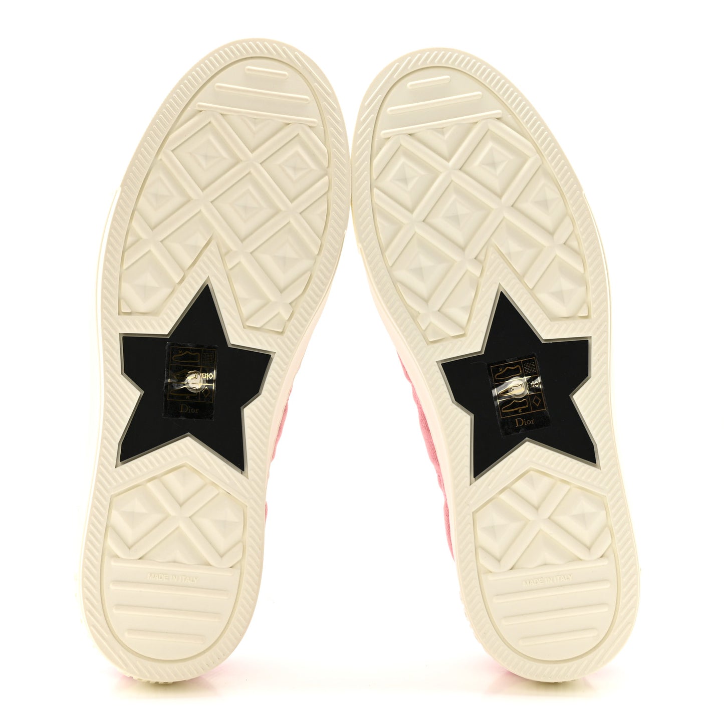 Canvas Walk 'N' Dior Low Top Sneakers 38.5 Taffy Pink