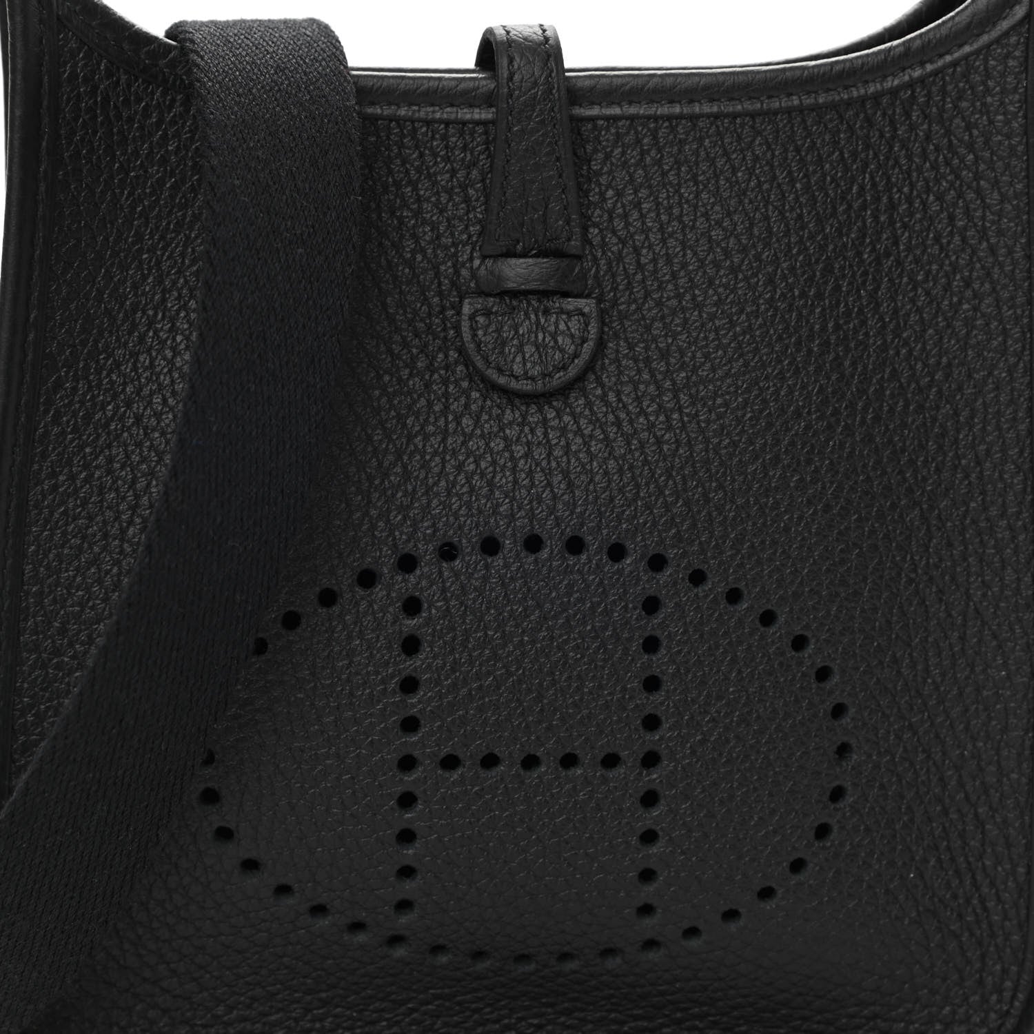 Hermes Taurillon Clemence Evelyne TPM Black 7 of 9