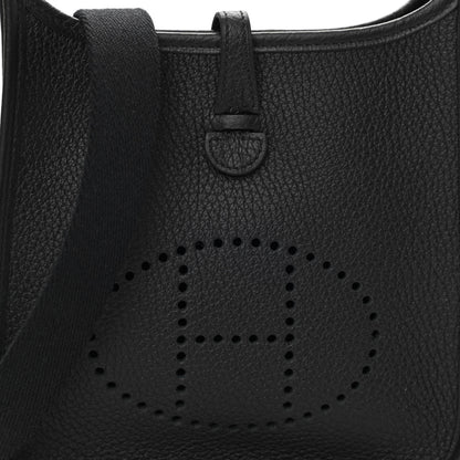 Hermes Taurillon Clemence Evelyne TPM Black 7 of 9