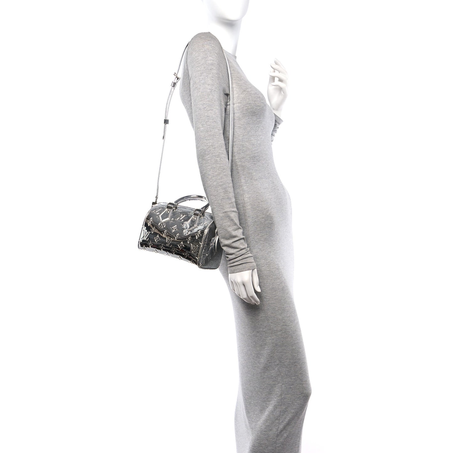 Monogram Miroir Speedy Bandouliere 20 Silver