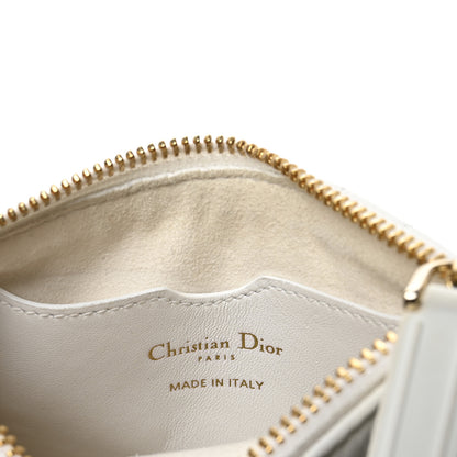 Christian Dior Lambskin Cannage Micro Dior Vibe Hobo Bag White 6 of 11