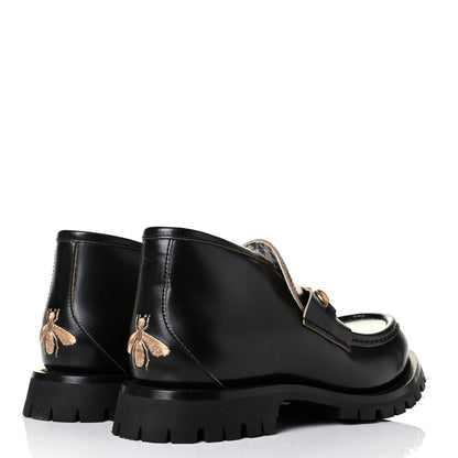 Gucci Cordovan Lux Mens Harald Horsebit Ankle Boots 7 Black 3 of 6