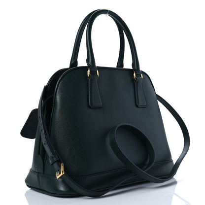 Prada Saffiano Lux Medium Open Promenade Tote Biliardo 2 of 6