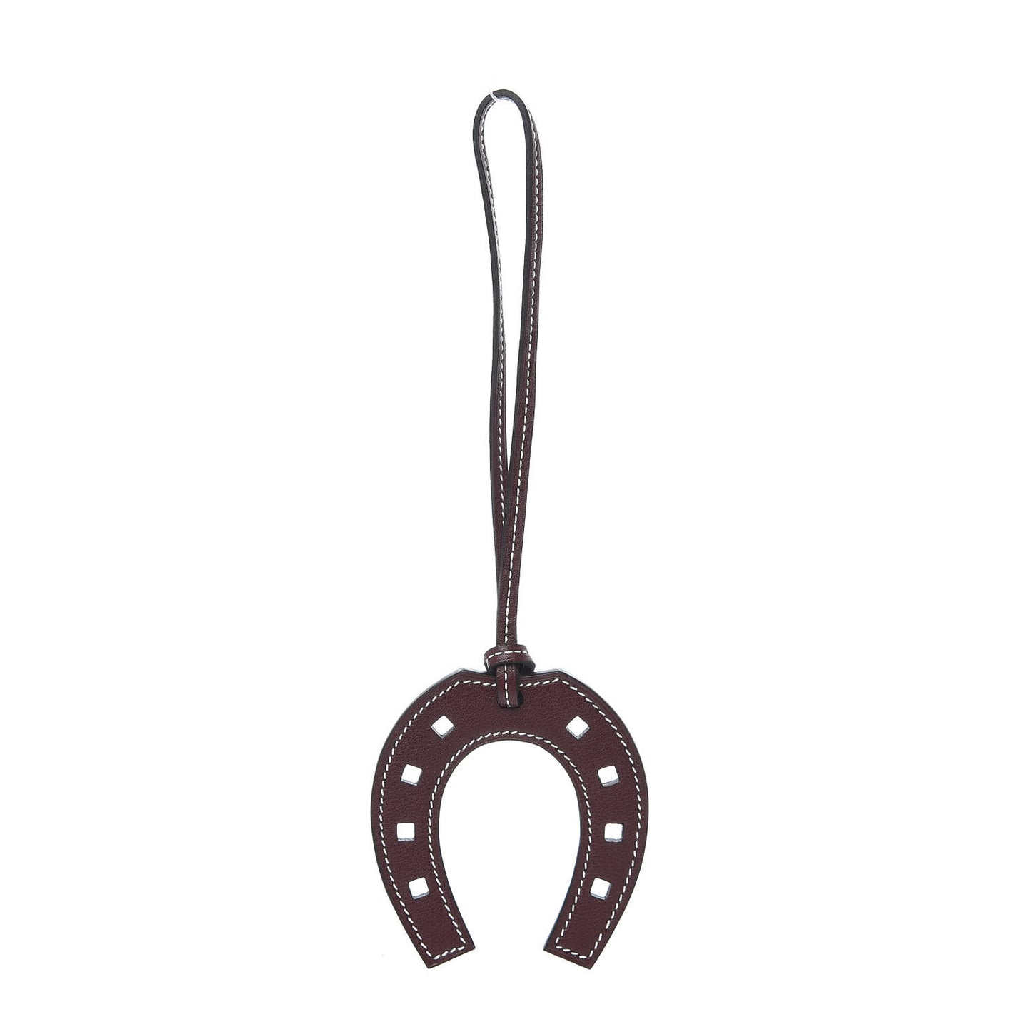Swift Paddock Horseshoe Bag Charm Bordeaux