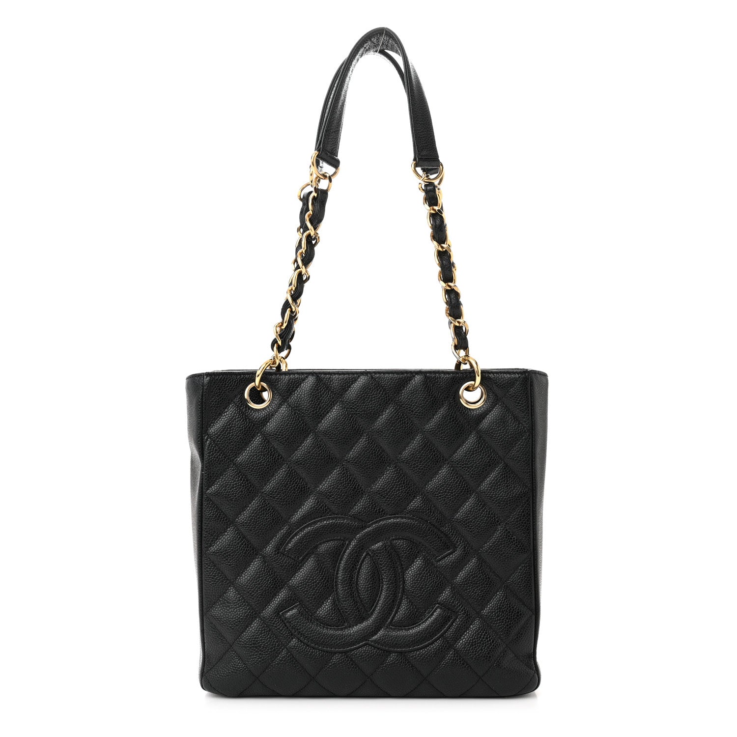 Chanel Caviar Quilted Petit Shopping Tote PST Black 1 of 11