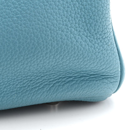 Hermes Taurillon Clemence Birkin 35 Blue Jean 12 of 13