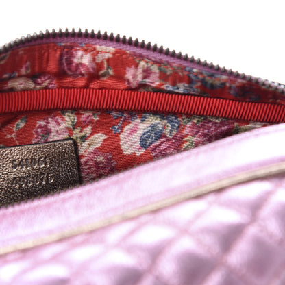 Gucci Laminated Nappa Trapuntata Small Zumi Shoulder Bag Rosa Lago Rame 8 of 9