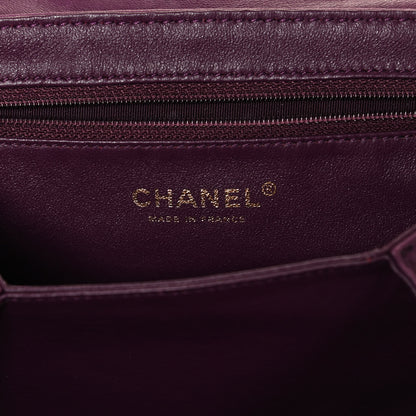 Chanel Lambskin Quilted Accordion Mademoiselle Flap Purple 6 of 10