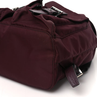 Prada Nylon Vela Small Backpack Bordeaux Black 10 of 10