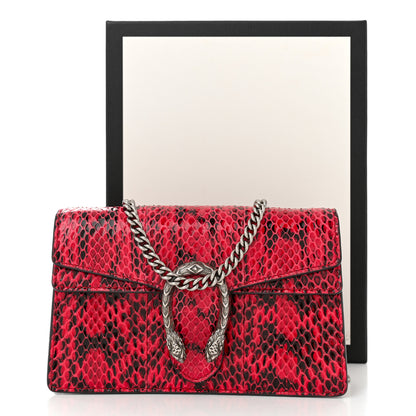 Gucci Snakeskin Super Mini Dionysus Shoulder Bag Red 10 of 10