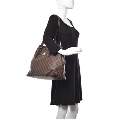Louis Vuitton Damier Ebene Hampstead GM 2 of 19