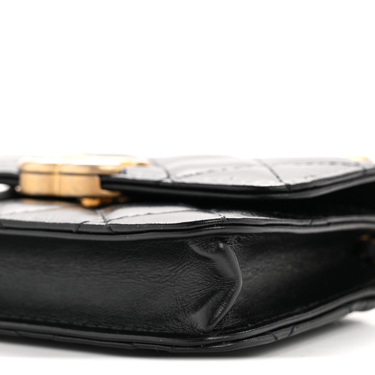 Chanel Calfskin Quilted Perfect Fit Coin Purse With Chain Black 11 of 13