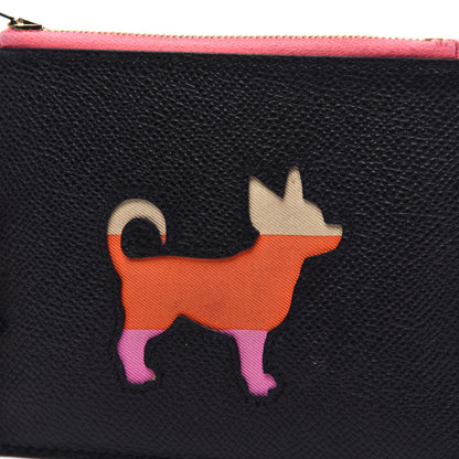 Hermes Epsom Swift Petit H Dog Flat Case Black Multicolor 11 of 11