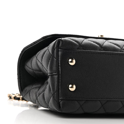 Chanel Caviar Quilted Mini Coco Handle Flap Black 9 of 9