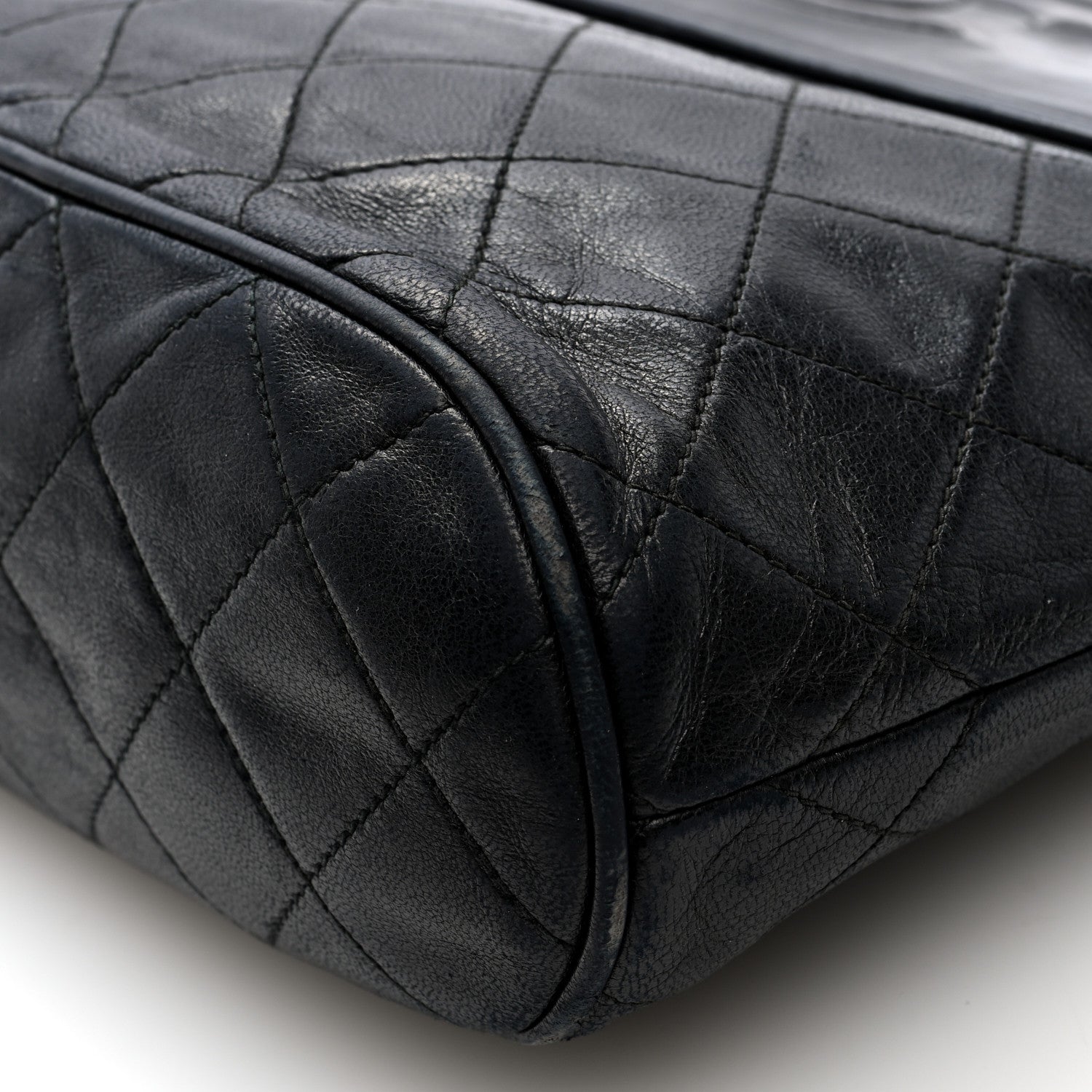 Chanel Lambskin Quilted CC Tassel Shoulder Flap Bag Black 10 of 10
