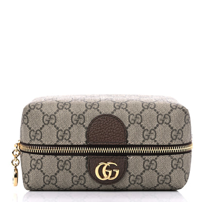 Gucci Soft GG Supreme Monogram Calfskin Medium Ophidia Cosmetic Case Beige Ebony New Acero 3 of 14