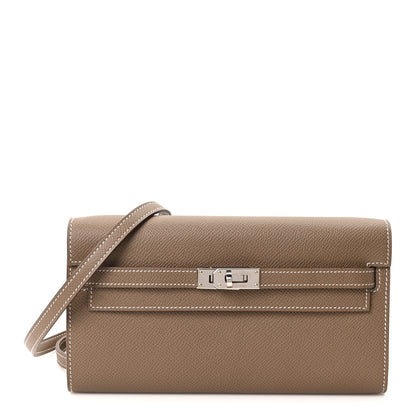 Hermes Epsom Kelly Wallet To Go Etoupe 1 of 11