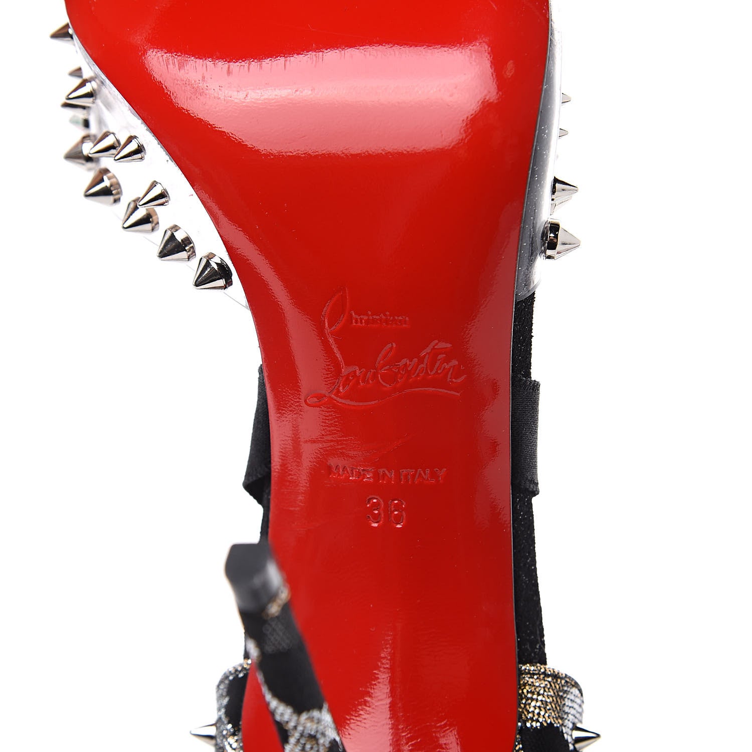 Christian Louboutin PVC Merchante Reine 100 Pumps 36 7 of 7