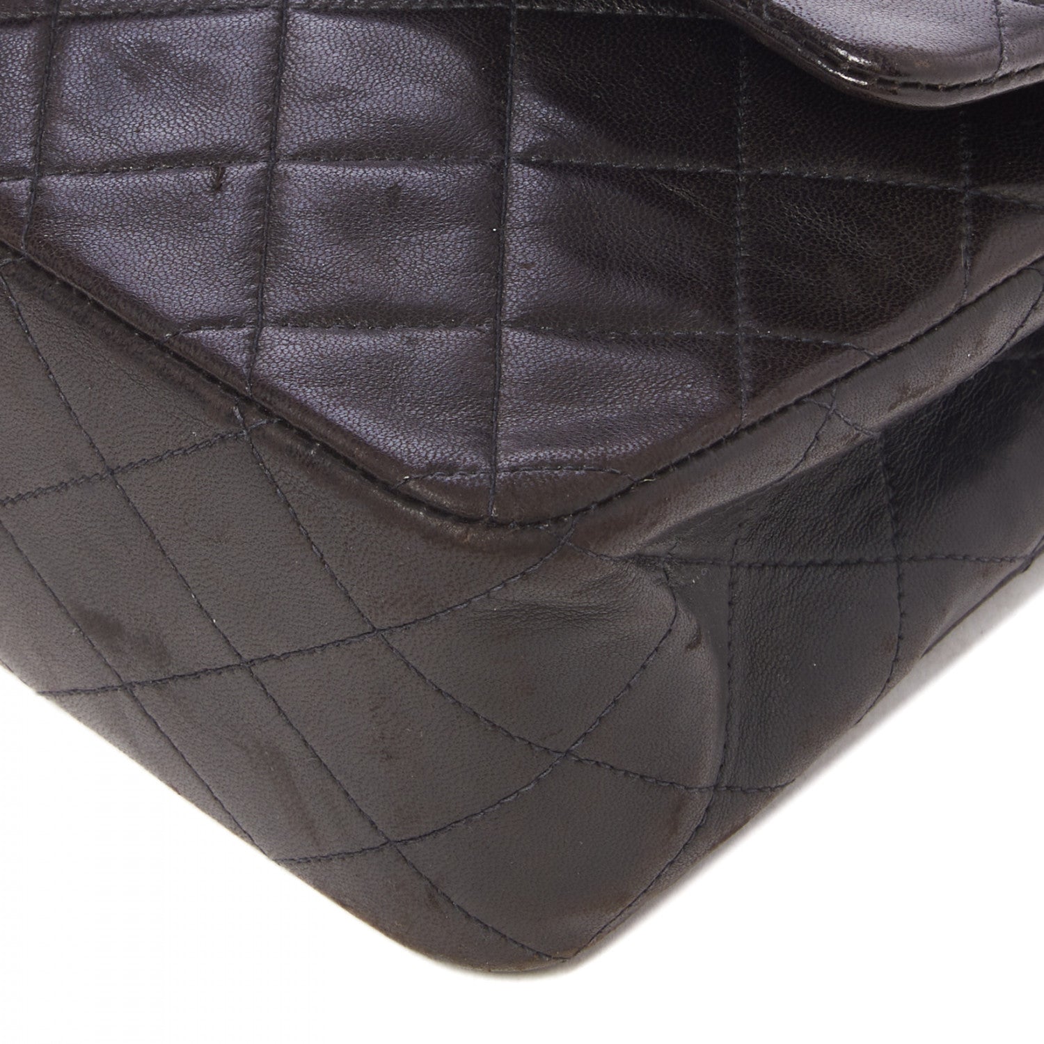 Chanel Lambskin Quilted Medium Double Flap Black 5 of 10