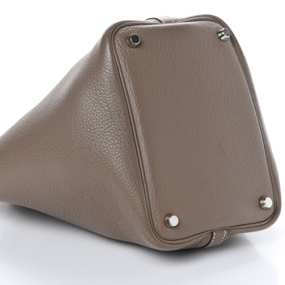 Hermes Taurillon Clemence Picotin 18 PM Etoupe 10 of 14
