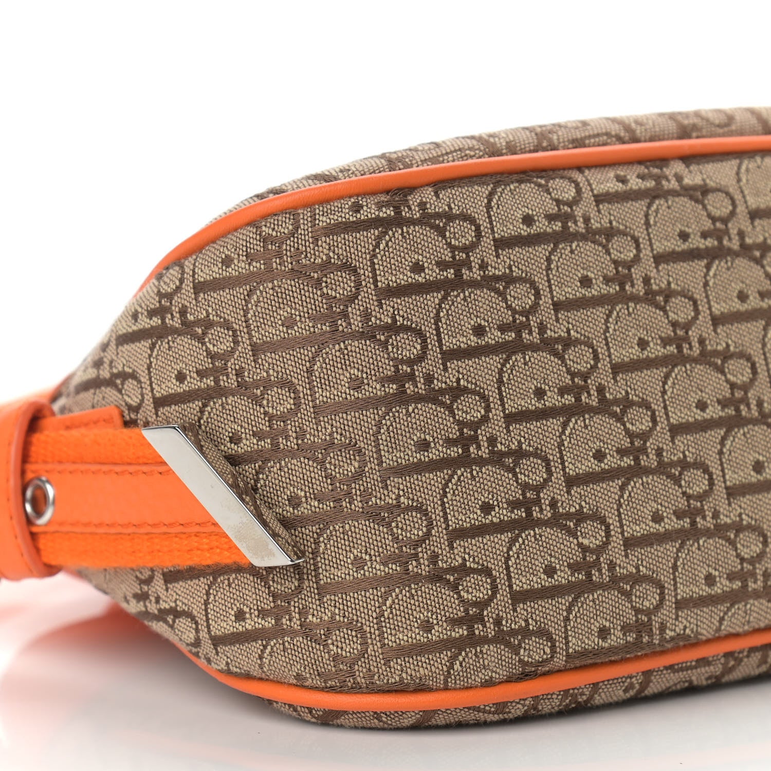 Christian Dior Monogram Shoulder Bag Orange Beige 8 of 11