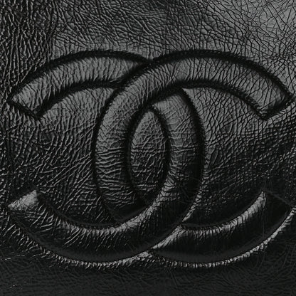 Chanel Shiny Aged Calfskin Shopping Bag Black 8 of 10