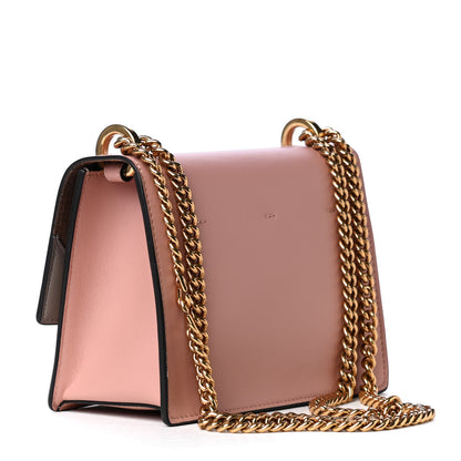 Fendi Vitello Grace Matte Small Kan U Shoulder Bag Rosa Bourbon 2 of 4