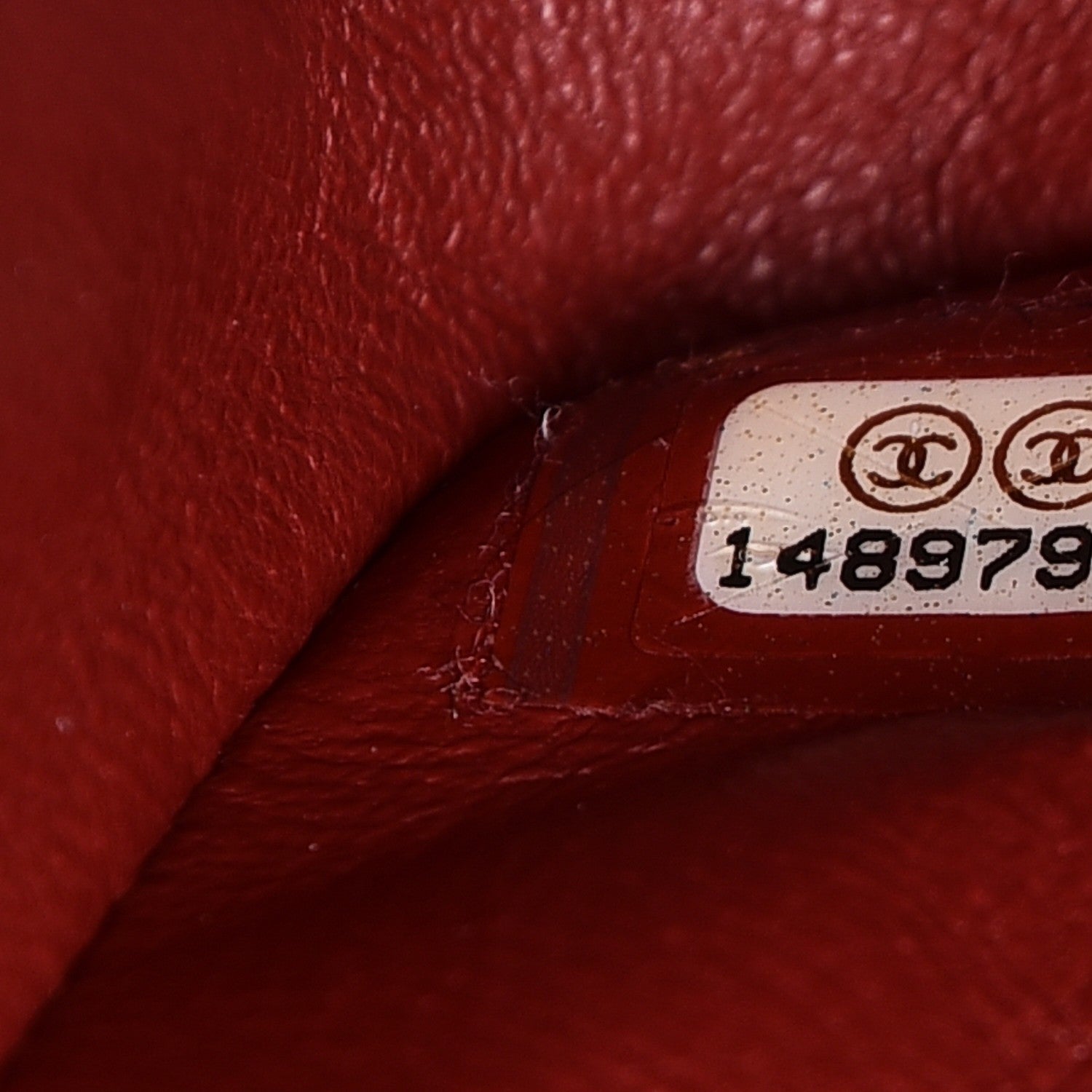 Chanel Caviar Quilted Jumbo Double Flap Red 8 of 9