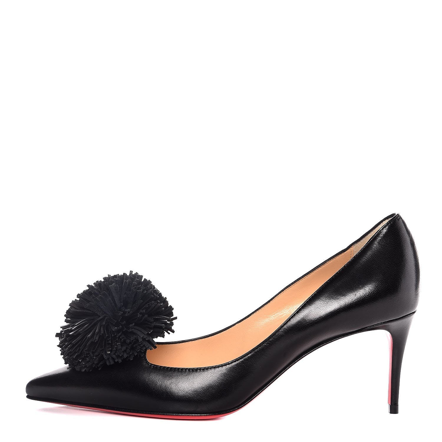 Christian Louboutin Shiny Nappa Konstantina 70 Pumps 37 Black 1 of 8