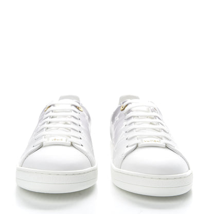 Louis Vuitton Calfskin Monogram Frontrow Sneakers 38 White Black 2 of 10