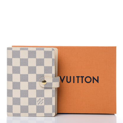 Louis Vuitton Damier Azur Small Ring Agenda Cover 7 of 7