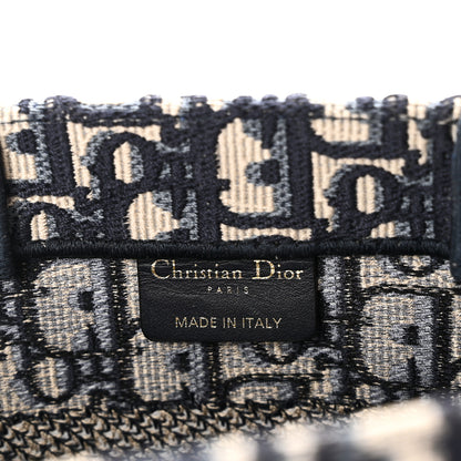 Christian Dior Oblique Small Book Tote Blue Multicolor 6 of 11