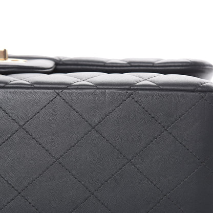 Chanel Lambskin Quilted Jumbo Double Flap Grey 11 of 17