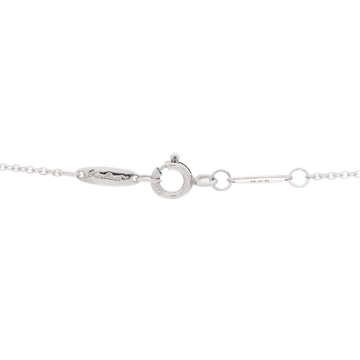 Tiffany Sterling Silver Diamond Elsa Peretti Snake Pendant Necklace 4 of 7