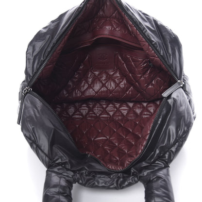 Chanel Nylon Quilted Large Coco Cocoon Tote Black 5 of 11