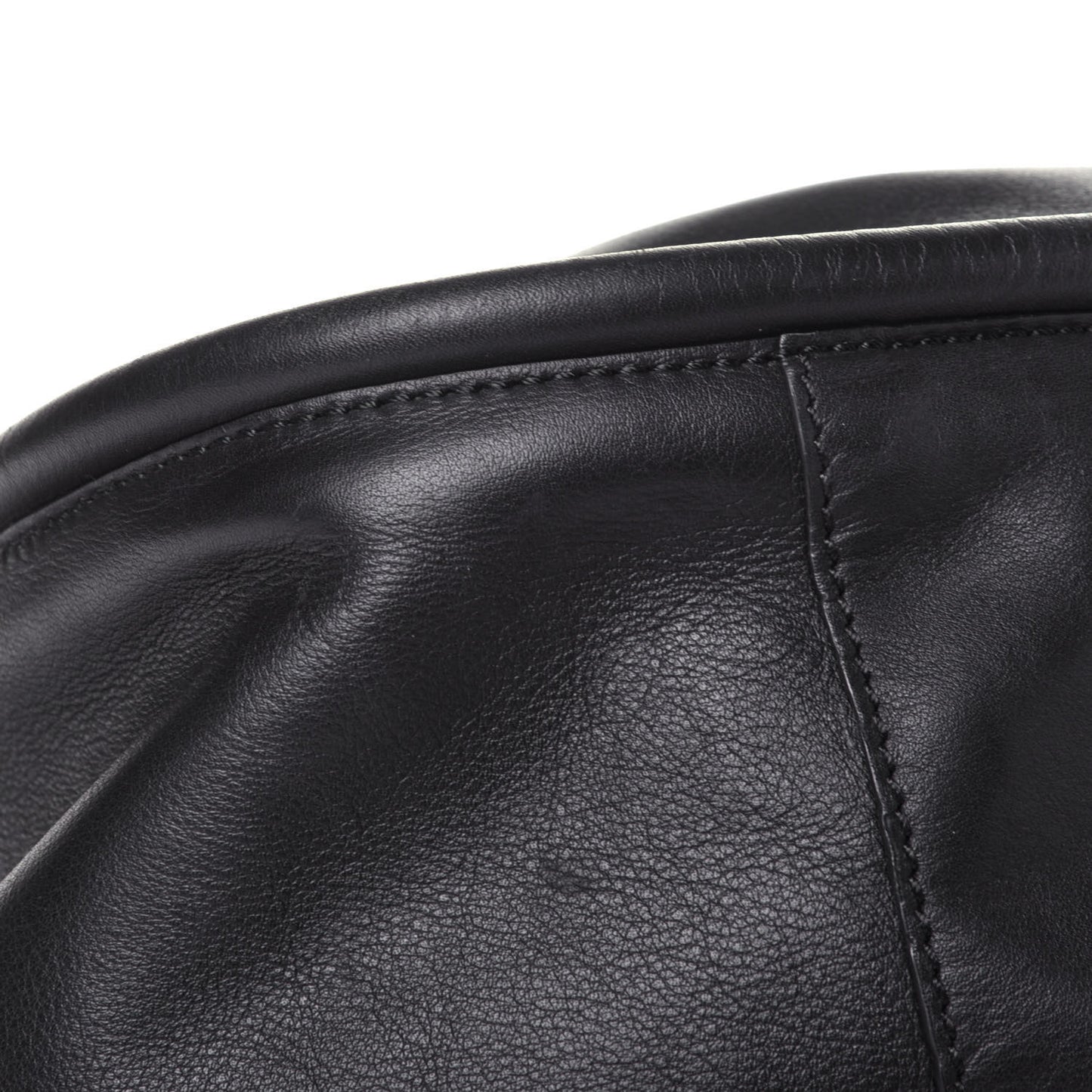 Calfskin XL Ruched Tote Black