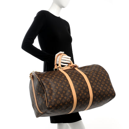 Louis Vuitton Monogram Keepall Bandouliere 55 3 of 10