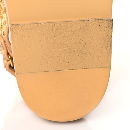 Chanel Braided Fabric Velcro Dad Sandals 35.5 Beige 12 of 13