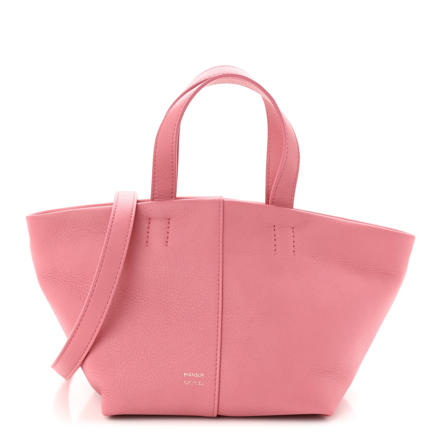 Mansur Gavriel Calfskin Mini Tulipano Bag Peony 1 of 9