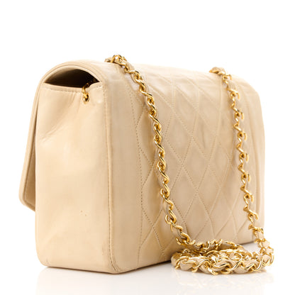 Chanel Lambskin Quilted Medium Single Flap Beige 3 of 15