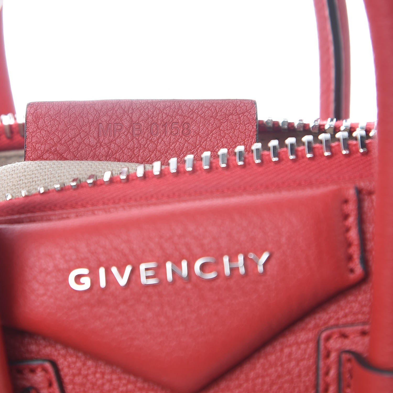 Givenchy Sugar Goatskin Mini Antigona Bright Red 7 of 10