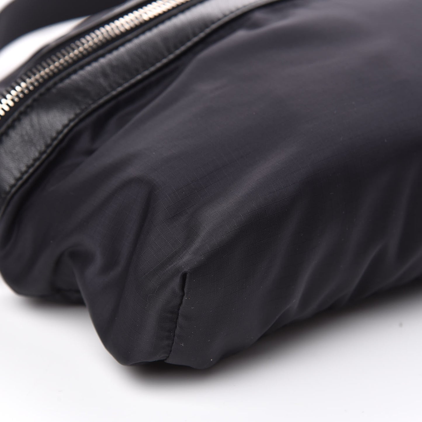 Nylon City Fold Up Backpack Belt Bag Black
