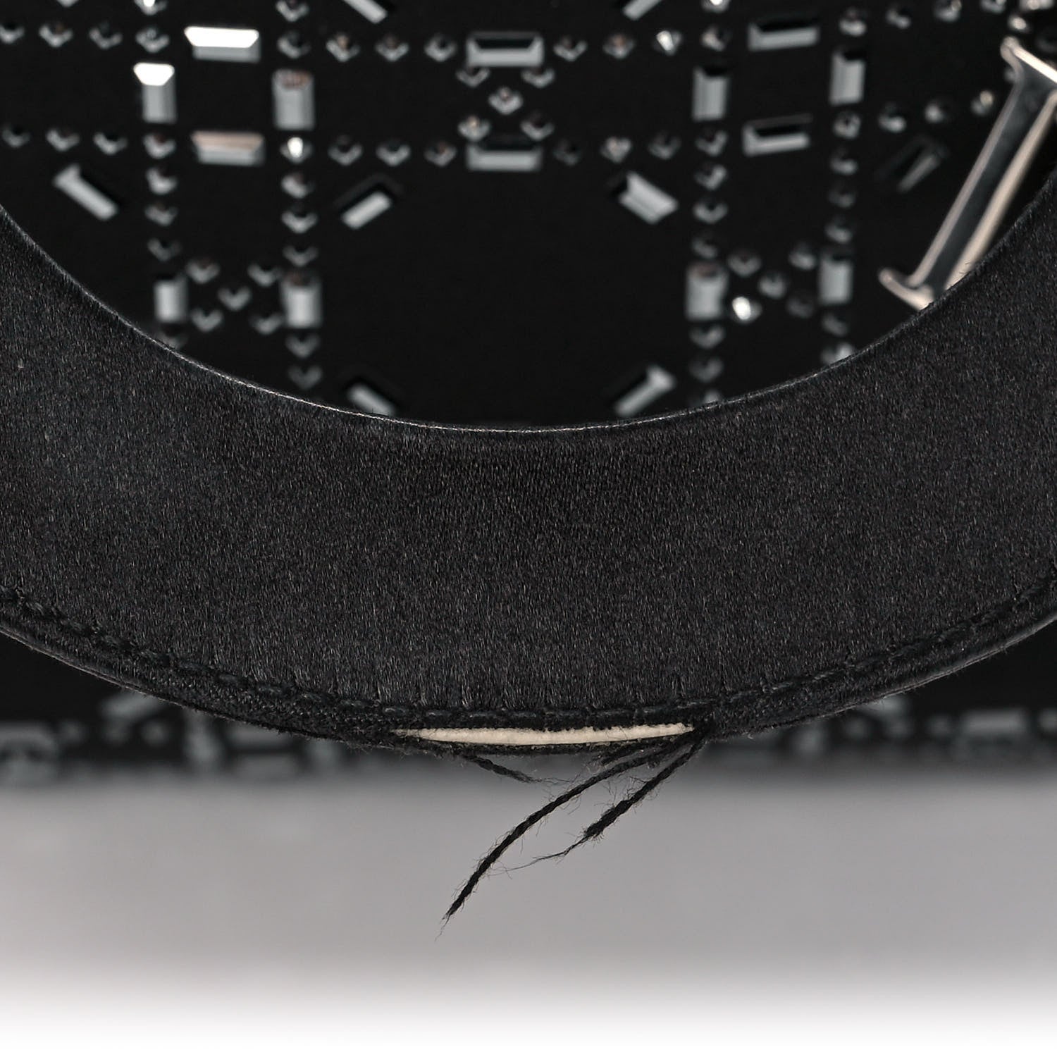 Christian Dior Satin Crystal Cannage Mini Lady Dior Black 11 of 13