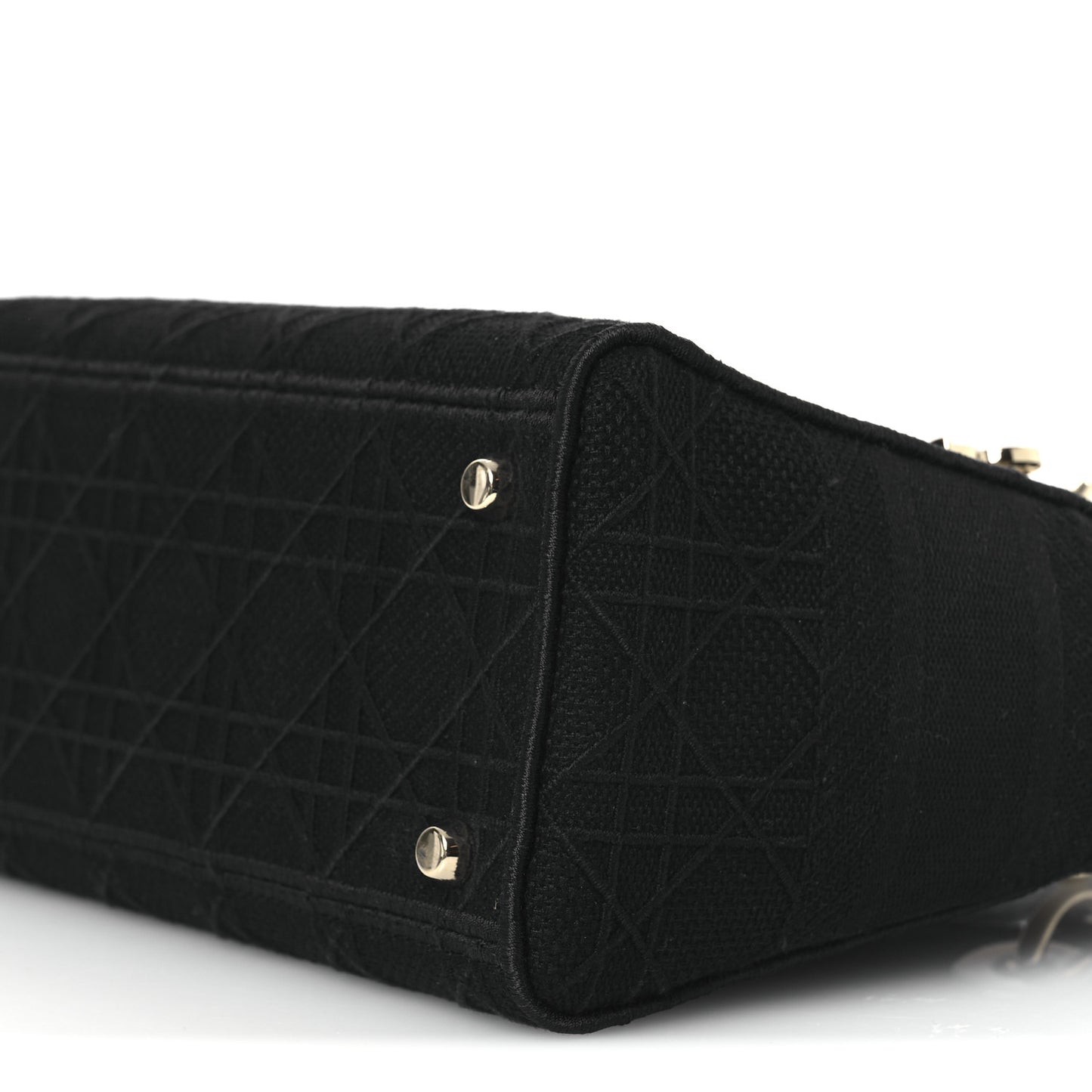 Canvas Embroidered Cannage Medium Lady D-Lite Black