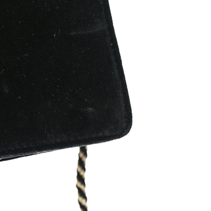Gucci Velvet Crystal Square G Shoulder Bag Black 14 of 17