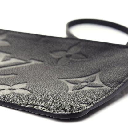 Louis Vuitton Empreinte Monogram Giant Neverfull MM Pochette Black 9 of 12