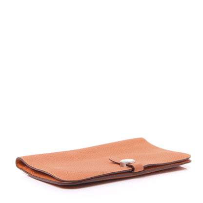 Hermes Togo Dogon Duo Wallet Orange 3 of 8