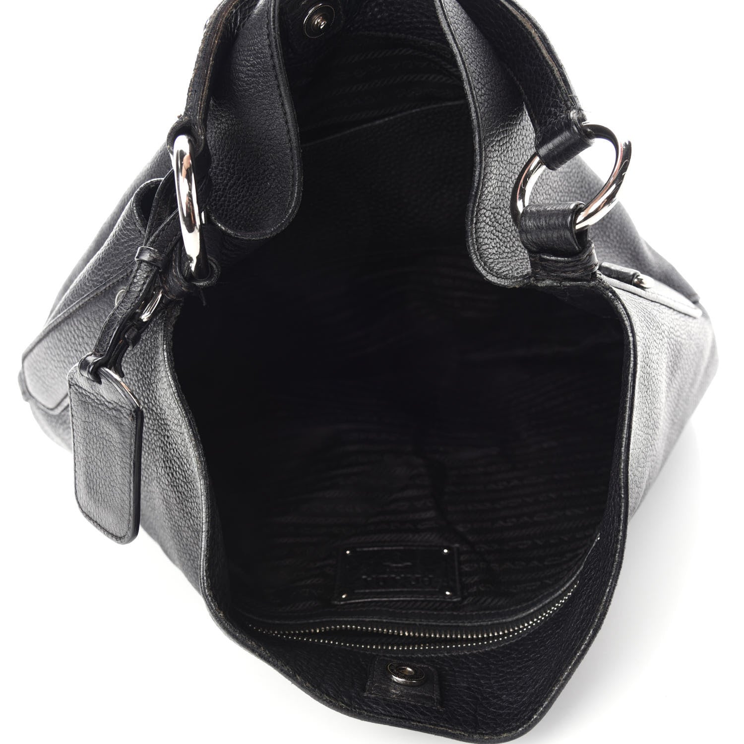 Prada Vitello Daino Hobo Black 5 of 19