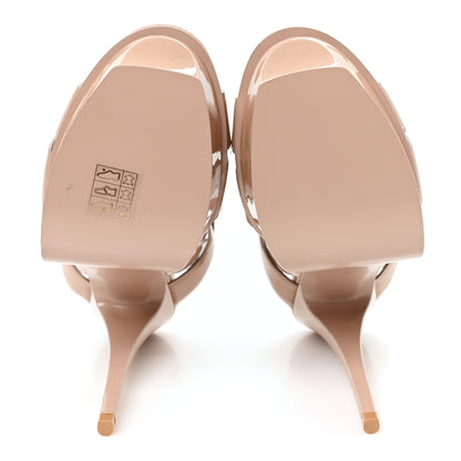 Saint Laurent Patent Tribute 105 Platform Sandals 39 Nude 6 of 10